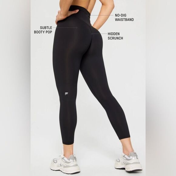 NEW Fabletics Khloe High Waisted Pureluxe TLC Leggings 7/8 Black - XL - Picture 1 of 7